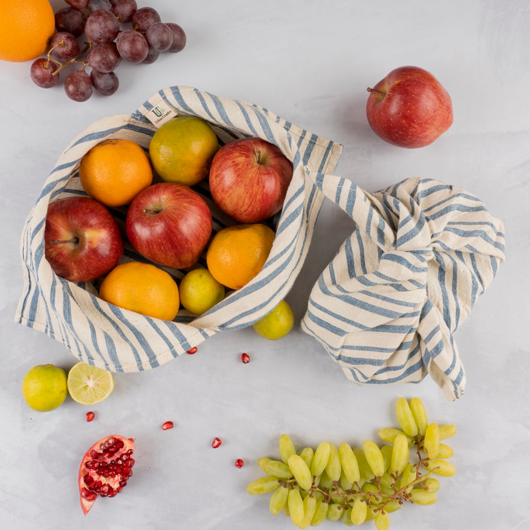 Bento Bags | Food Storage | Kala Cotton Make | Assorted Prints | Set of 2