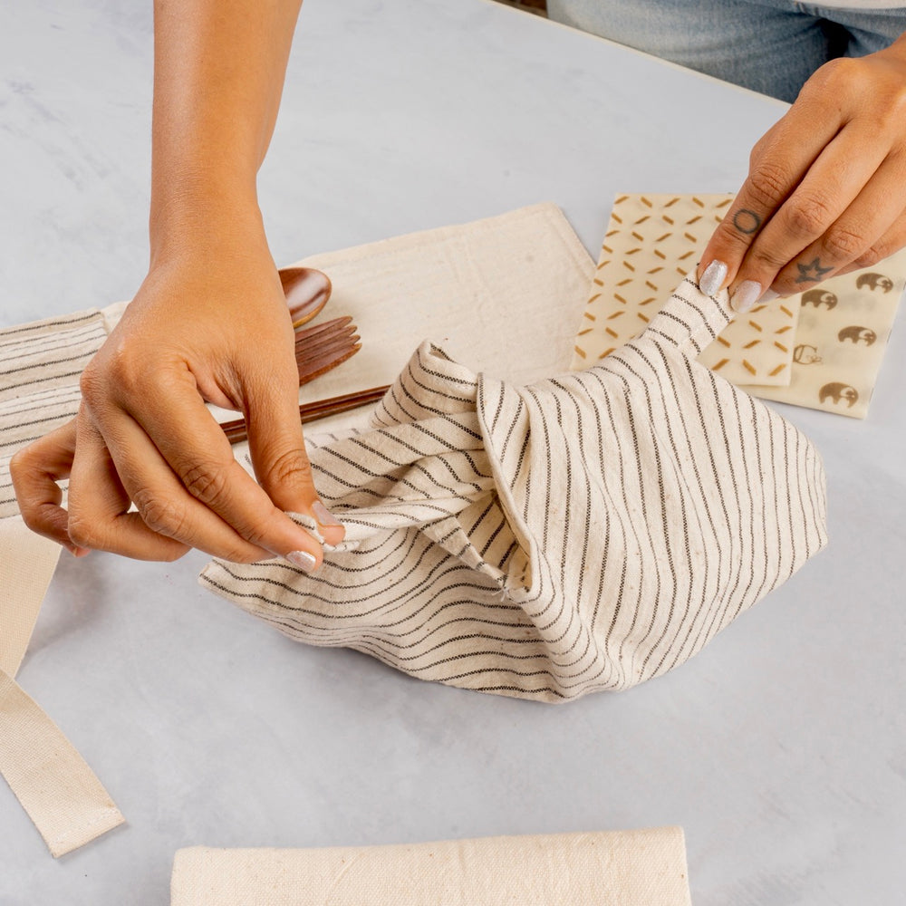 Bento Bags | Food Storage | Kala Cotton Make | Assorted Prints | Set of 2