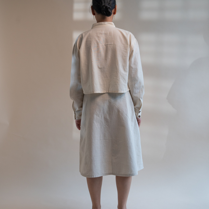 Ivory A-Line Skirt | Hand Embroidered | Formal Wear | Anytime Appeal