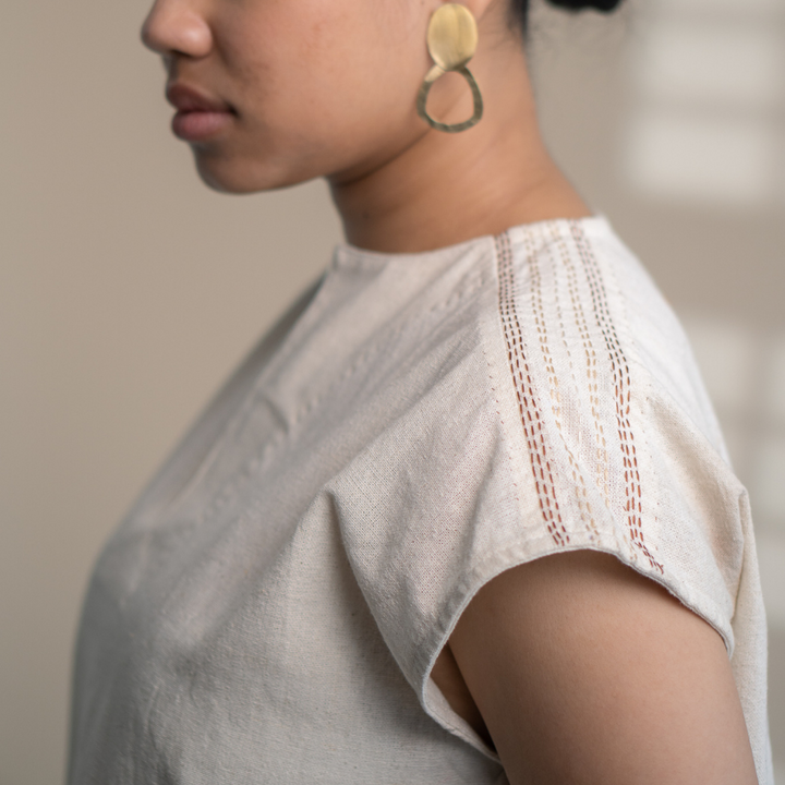 Multi-Purpose Blouse / Top | Everyday Essential | Detailed in Kantha