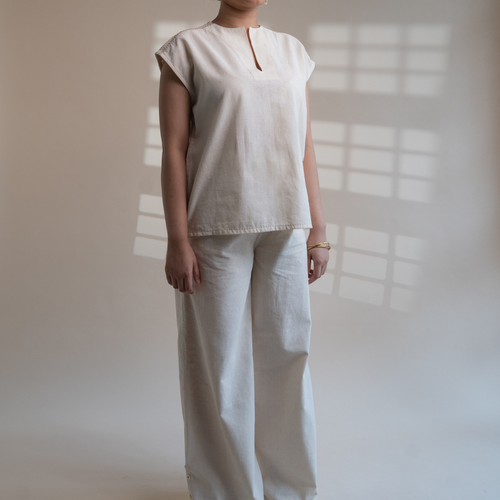 Multi-Purpose Blouse / Top | Everyday Essential | Detailed in Kantha