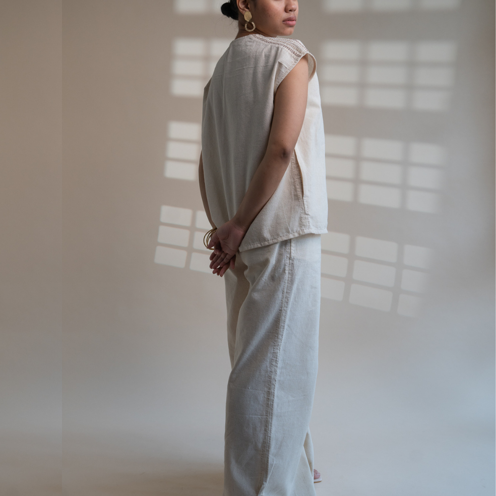 Multi-Purpose Blouse / Top | Everyday Essential | Detailed in Kantha