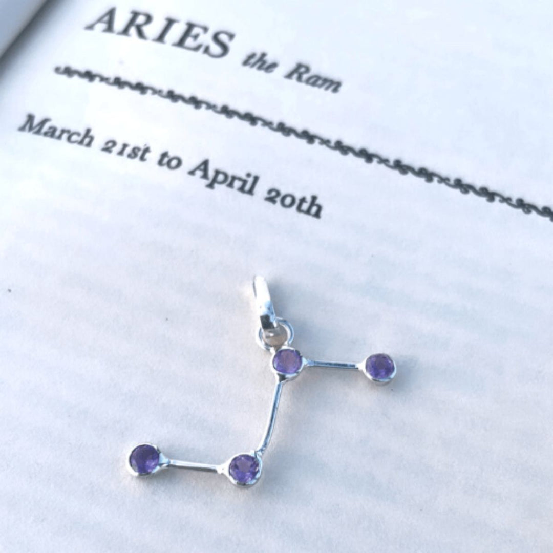 Aries Constellation Pendant | Cosmic Charm | Hand-Crafted