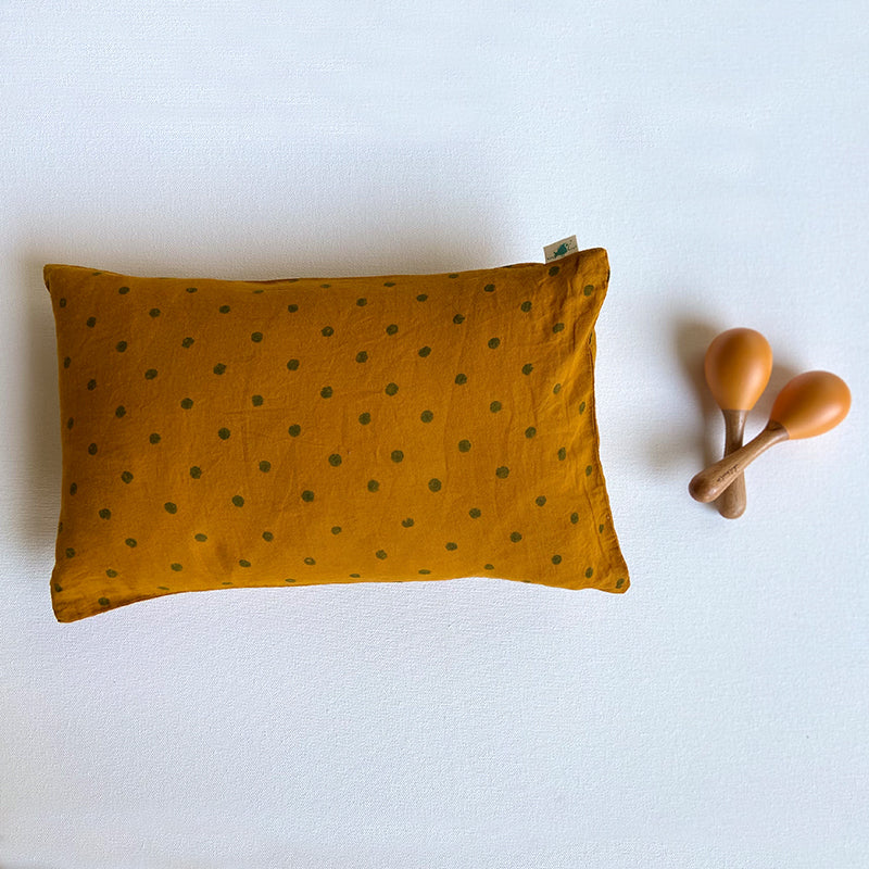 Raidana Print Kapok Pillow & Maracas For Baby | Hand-Crafted | Newborn Baby Gift Set