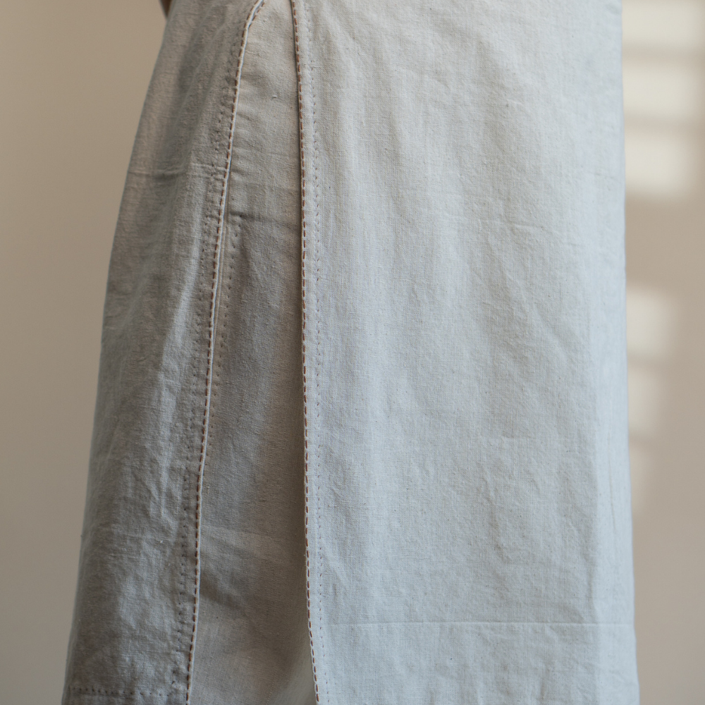 Raw Ivory Hue Tunic | Hand Crafted | Versatile | Formal Wear