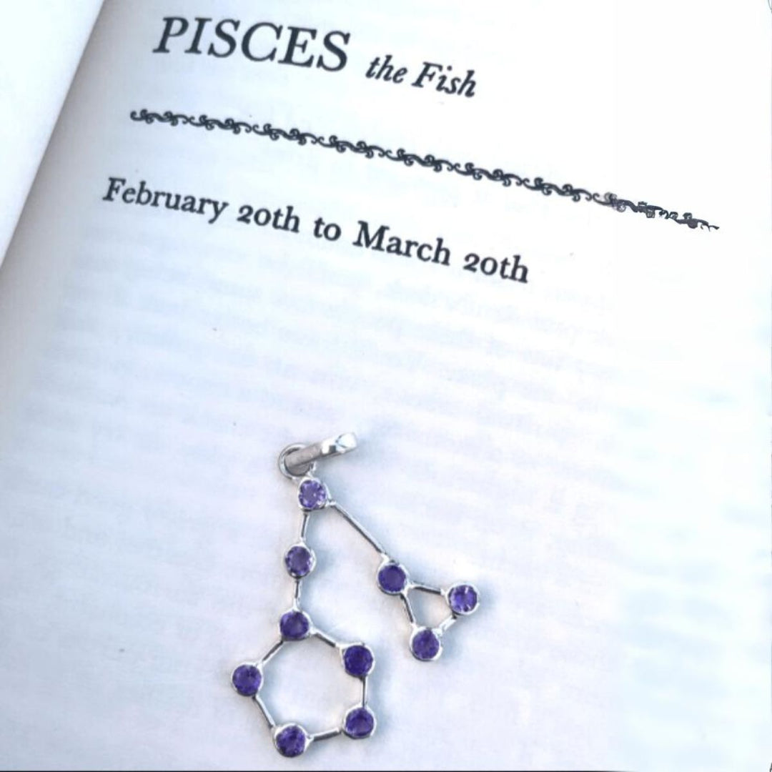 Pisces Constellation Pendant | Unique Silver Jewellery | Cosmic Charm