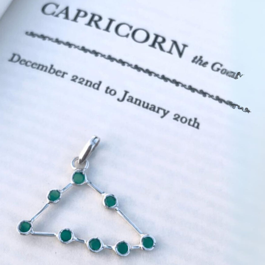 Capricorn Constellation Pendant | Hand-Crafted Silver Jewellery | Mystic
