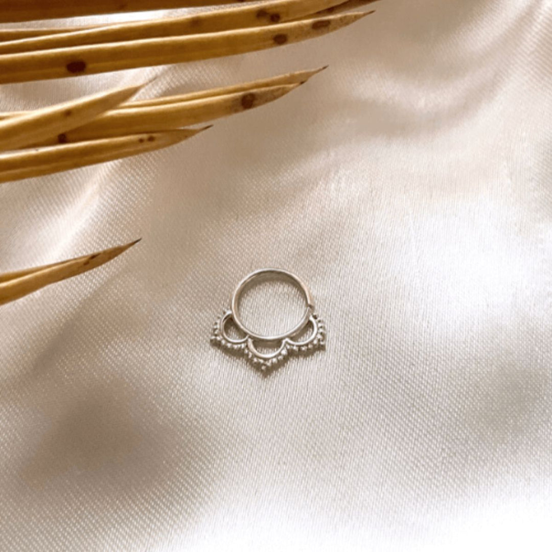 Tikadee Nose/Septum Ring | Silver Jewellery | Hand-Crafted | Exquisite Design