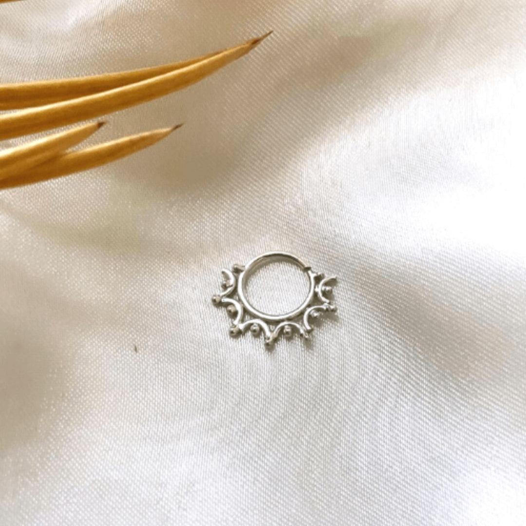 Yog Nose/Septum Ring | Silver Jewellery | Hand-Crafted | Exquisite Design