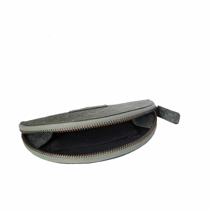 Olive Crescent Pouch | Made of Coconut Leather