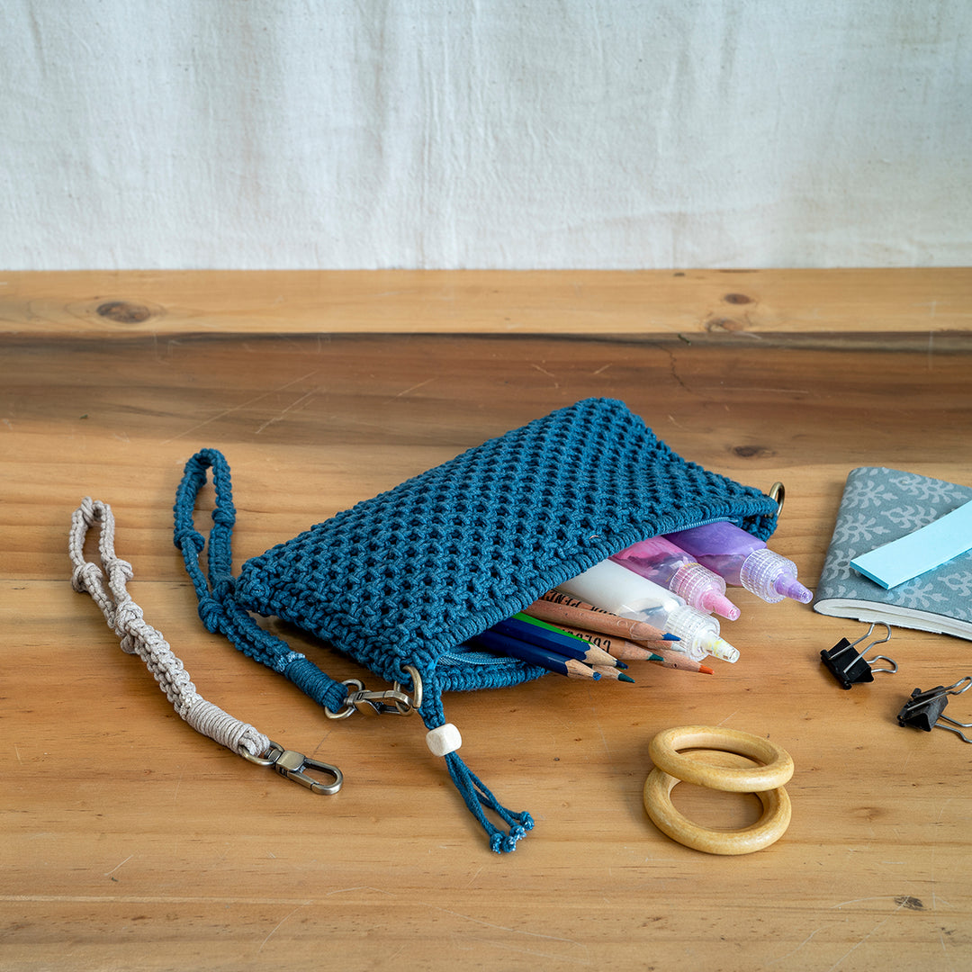 Hand-Knotted Pouch | Artistic |  Hand- Crafted | Functional & Aesthetically Designed