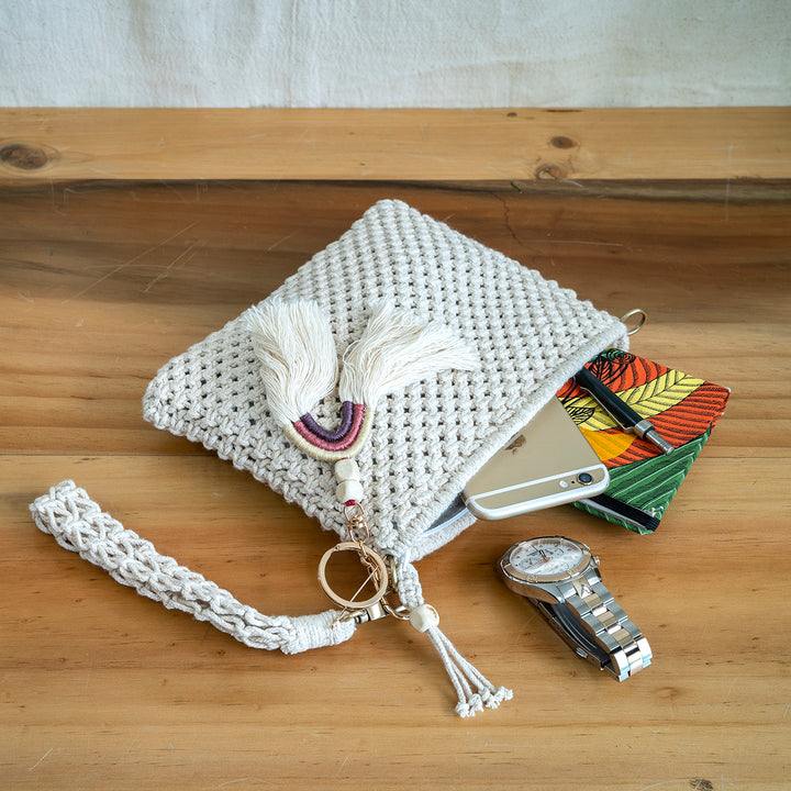 Pretty Simple Hand-Knotted Bag | Artistic | Hand-Crafted | Aesthetic | Macramé