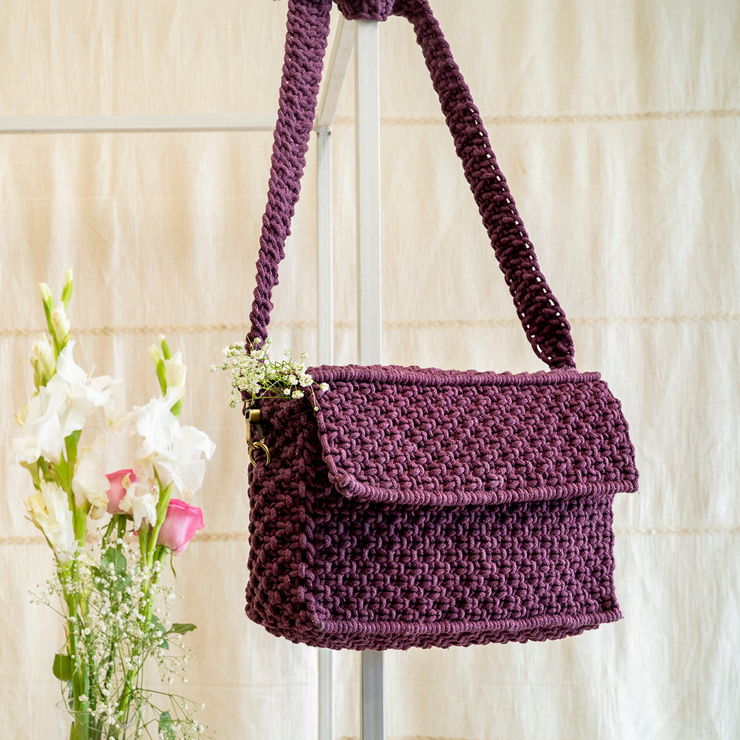 A Boxy Affair Hand-Knotted Bag | Artisanal | Hand-Crafted | Aesthetically Designed