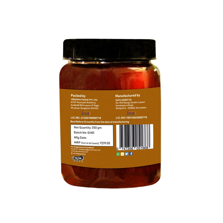 Ginger Honey | Pure, Natural & Unprocessed | Cruelty Free | 350 GM