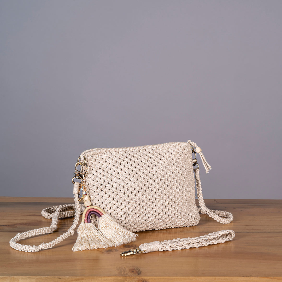 Pretty Simple Hand-Knotted Bag | Artistic | Hand-Crafted | Aesthetic | Macramé