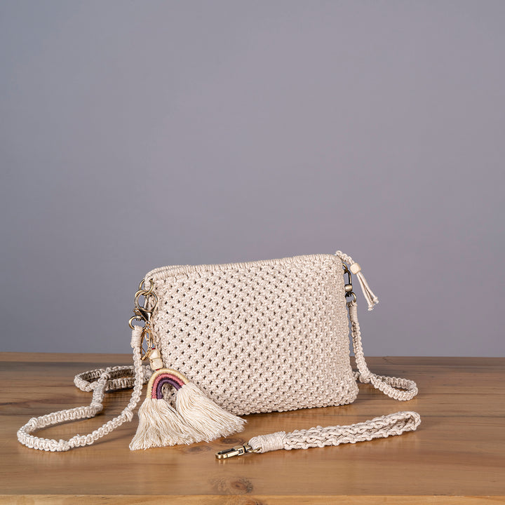 Pretty Simple Hand-Knotted Bag | Artistic | Hand-Crafted | Aesthetic | Macramé