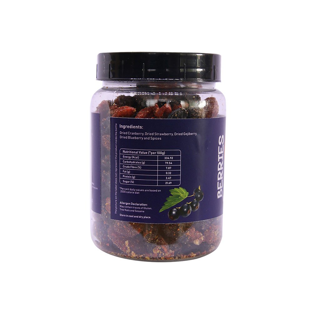 Berries with Twist | Healthy Snack On-the-Go | Antioxidant Rich | Bottle of 150 GM