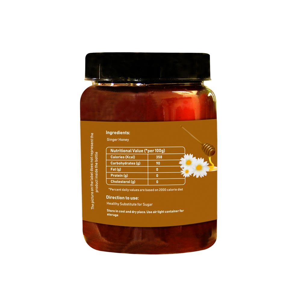 Ginger Honey | Pure, Natural & Unprocessed | Cruelty Free | 350 GM