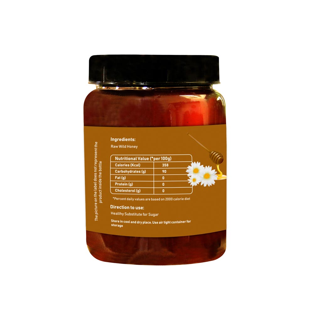 Raw Wild Honey | Natural & Unprocessed | Ethically Extracted | 350 GM