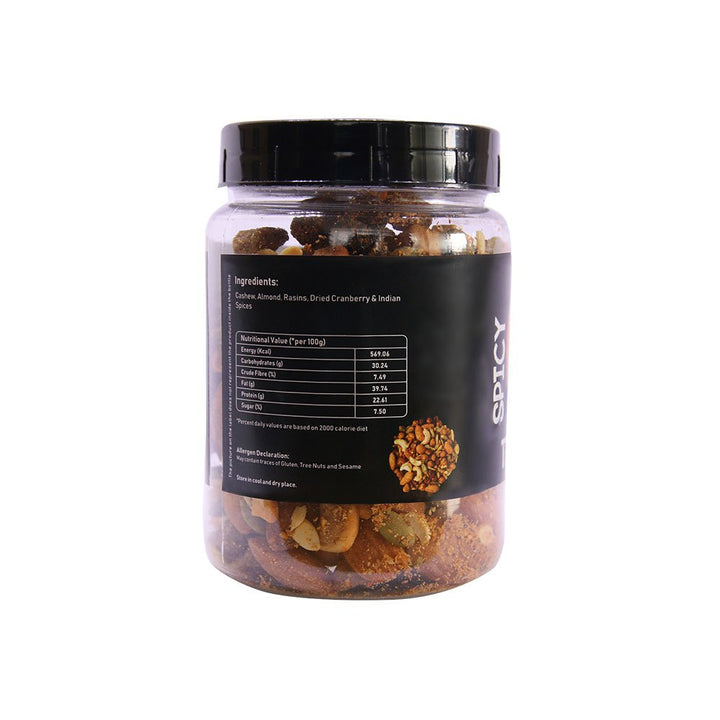 Spicy Trail Mix of Dry Fruits | Anytime Anywhere Healthy Snacks | Bottle of 150 GM