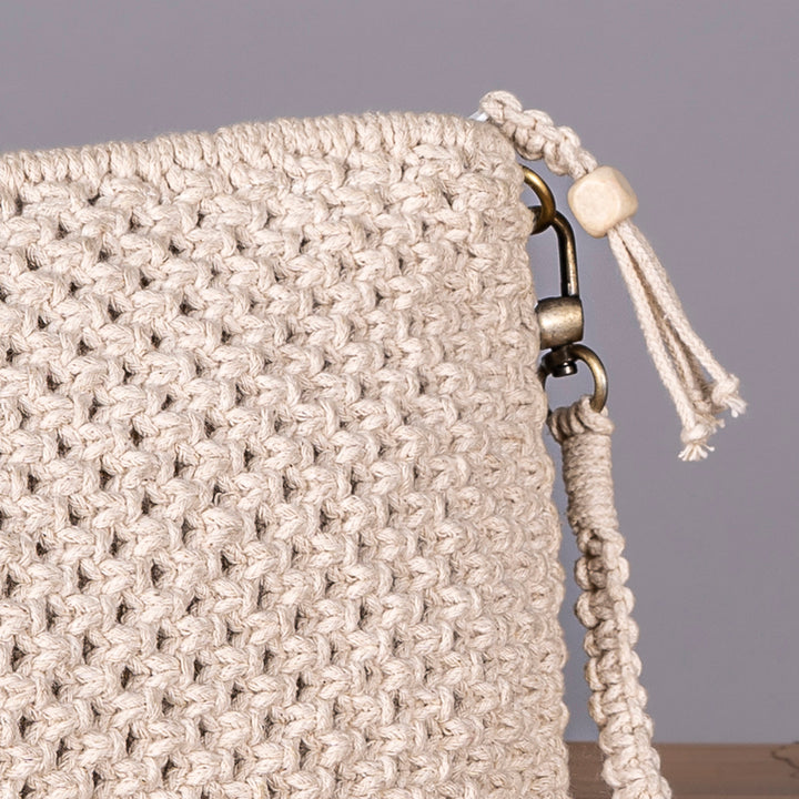 Pretty Simple Hand-Knotted Bag | Artistic | Hand-Crafted | Aesthetic | Macramé