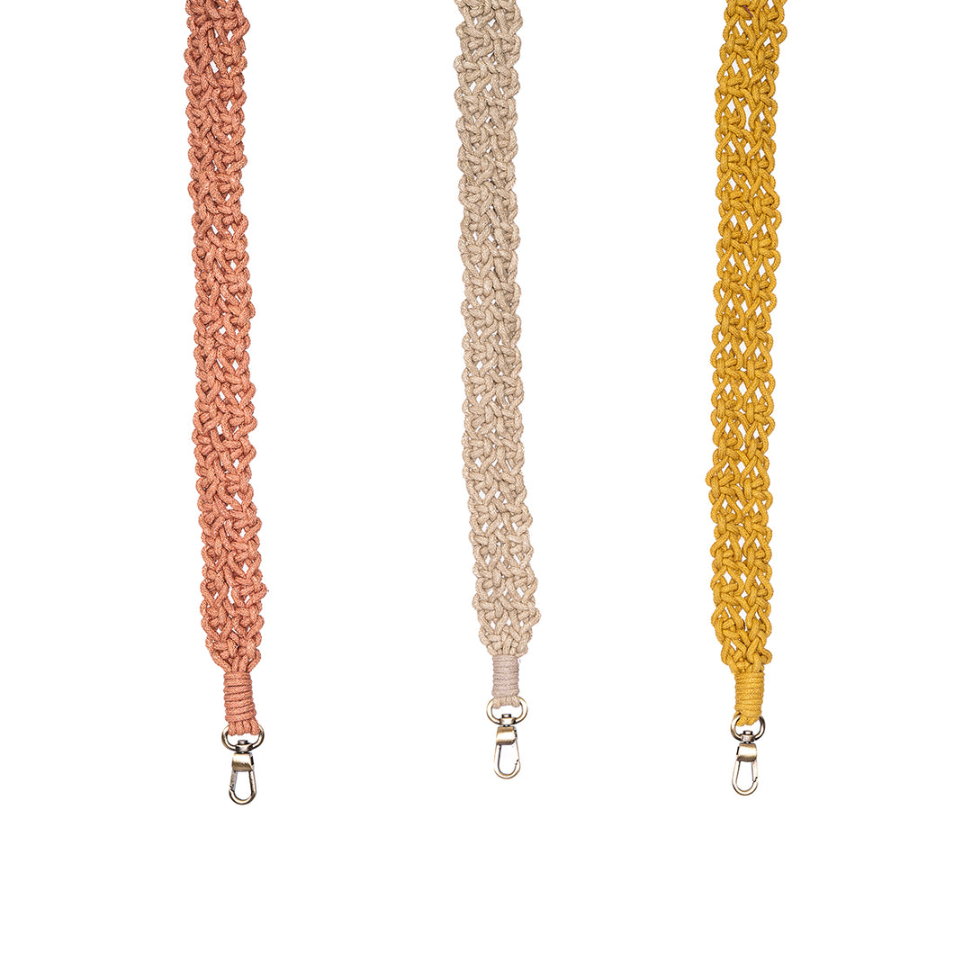 Classic wide Hand-Knotted Bag Straps | Artistic | Hand-Crafted |  Macramé