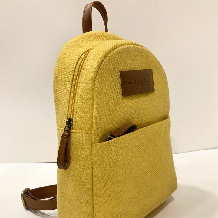 Corn Yellow Backpack | Khes & Cactus Leather | Effortless Style