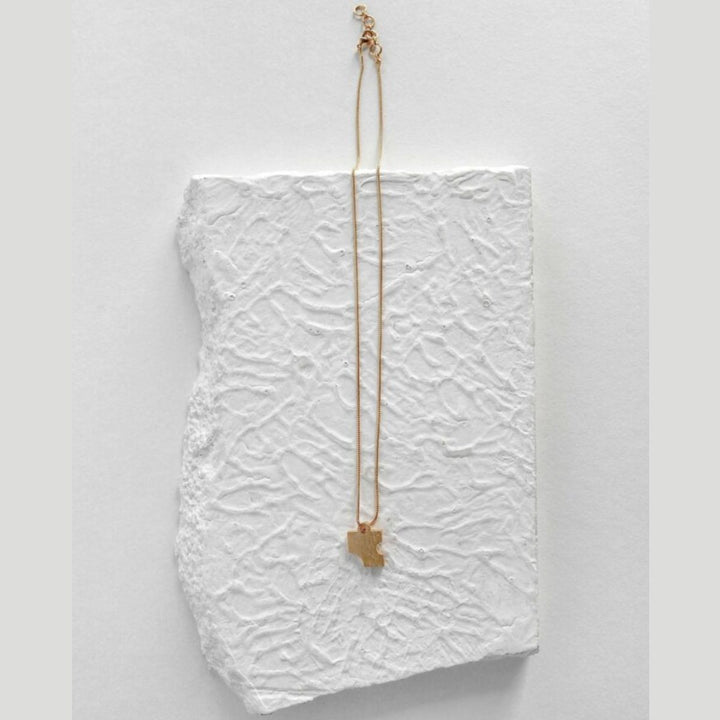 Luz Charm | Gold Finish Brass Neckpiece | Sustainably Crafted | Aesthetic