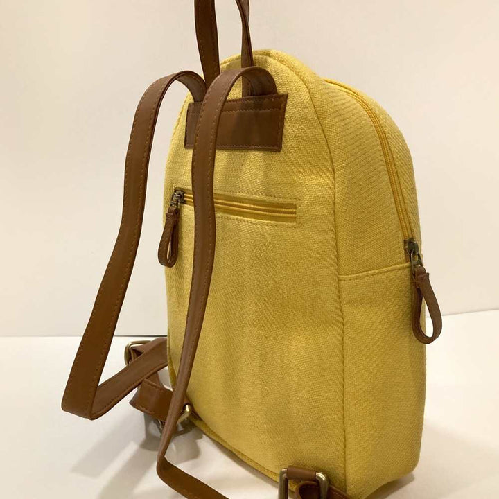 Corn Yellow Backpack | Khes & Cactus Leather | Effortless Style