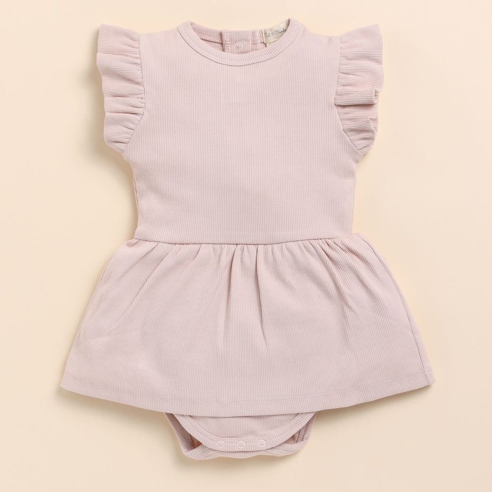 Hush Violet Infant Girls Skater Dress | 100% Cotton | Skin-Friendly