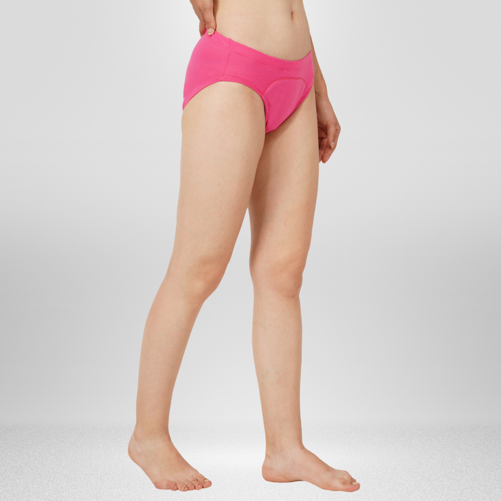 Pad Free Menstrual / Period Panty | Eco-Friendly Bamboo Fabric | Pink