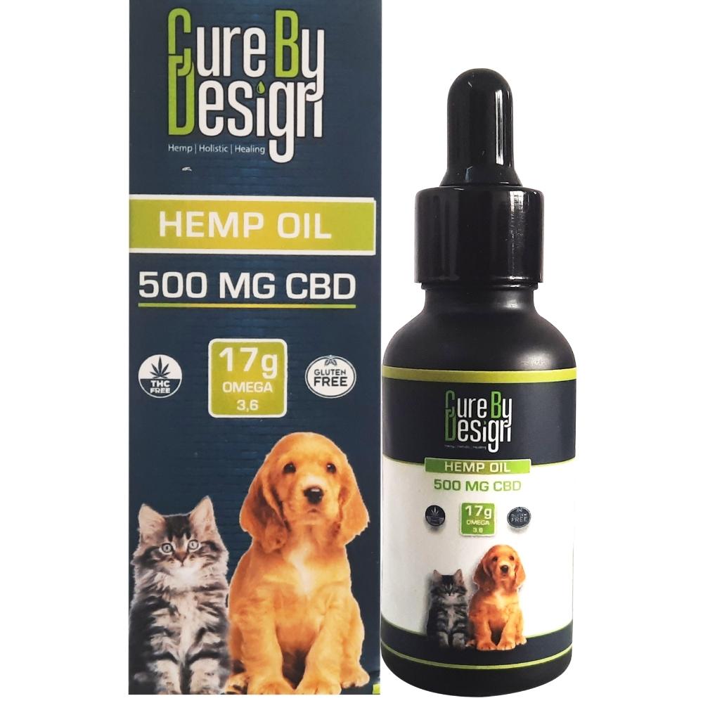 Hemp Seed Oil For Pets | CBD ISOLATE 500 MG | Plant Based | 30 ML