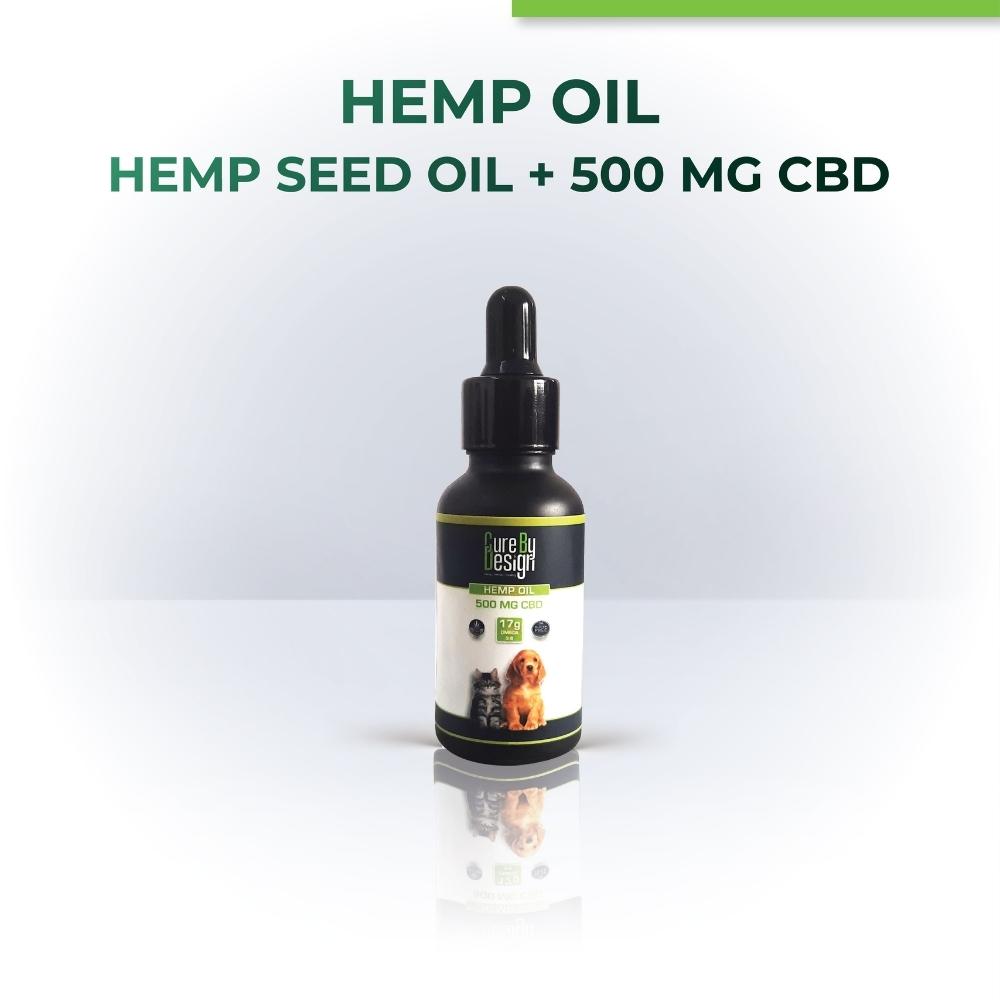 Hemp Seed Oil For Pets | CBD ISOLATE 500 MG | Plant Based | 30 ML