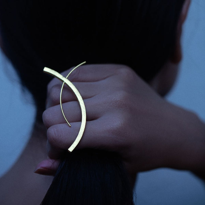 Koi Ring | Silver Finish Jewellery | Brass | Hand-Crafted | Sustainable | Artisanal