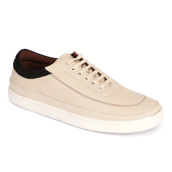 Comfy Sneakers | Cloud-Like Heel Support | Biodegradable | Beige Coloured