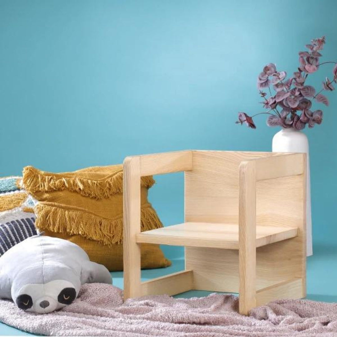 Petit Cube Kids Chair | Canadian Ash Wood | Hand-Crafted