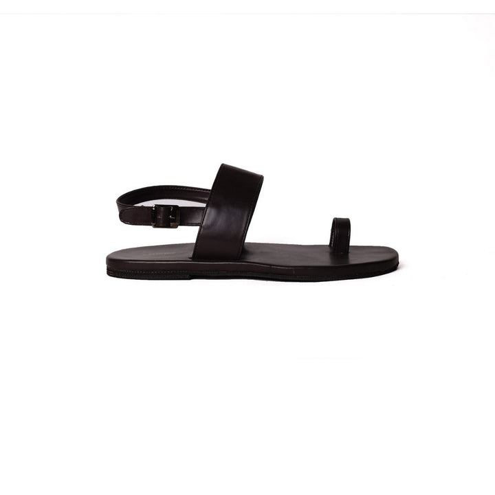 Comfy Black Flat Sandal for Men | Sharp & Timeless Design | Eco Conscious