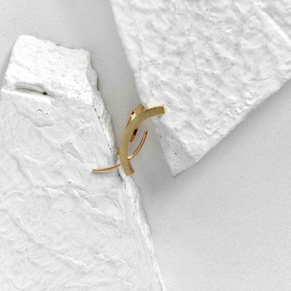 Taai Ring | Gold Finish Jewellery | Brass | Hand-Crafted | Artisanal | Minimalistic