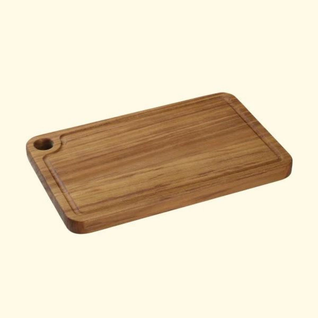 Teakogram Reversible Chopping Board  | Teak Wood | Hand-Crafted | Medium- 12 Inch