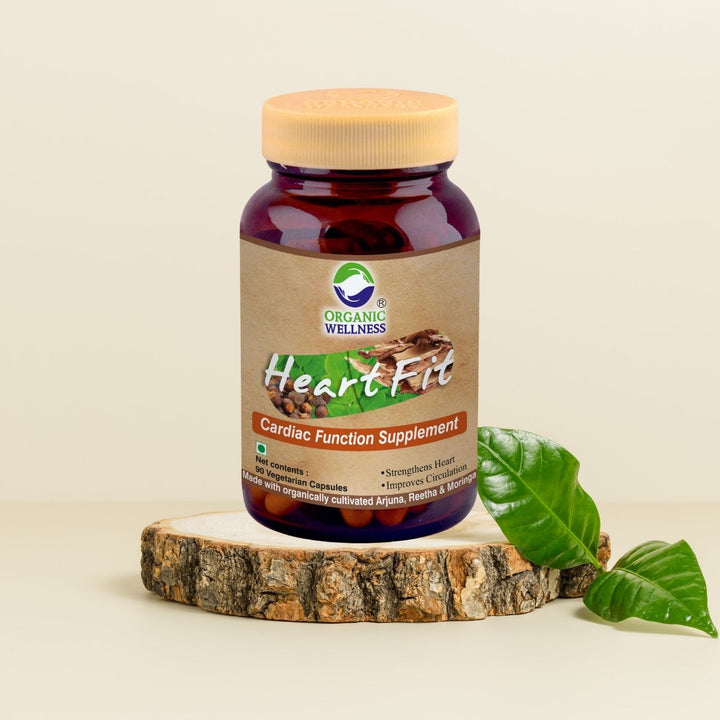 Heart-Fit Supplements | Certified Organic | 100 % Vegan | Cardiac Support | 90 Capsules