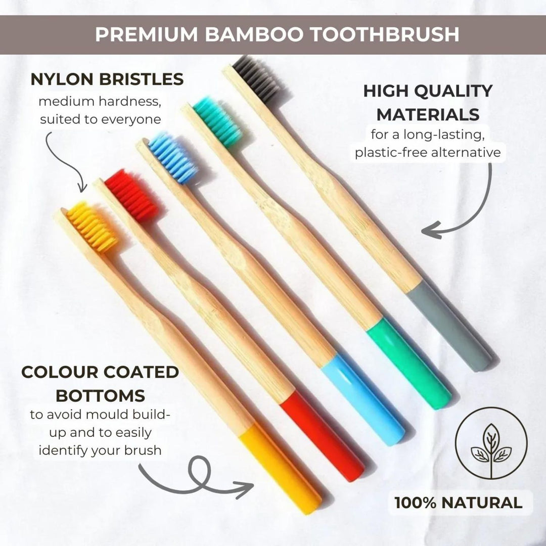 Premium Bamboo Toothbrushes  | Natural | Eco-Friendly | 20 GM