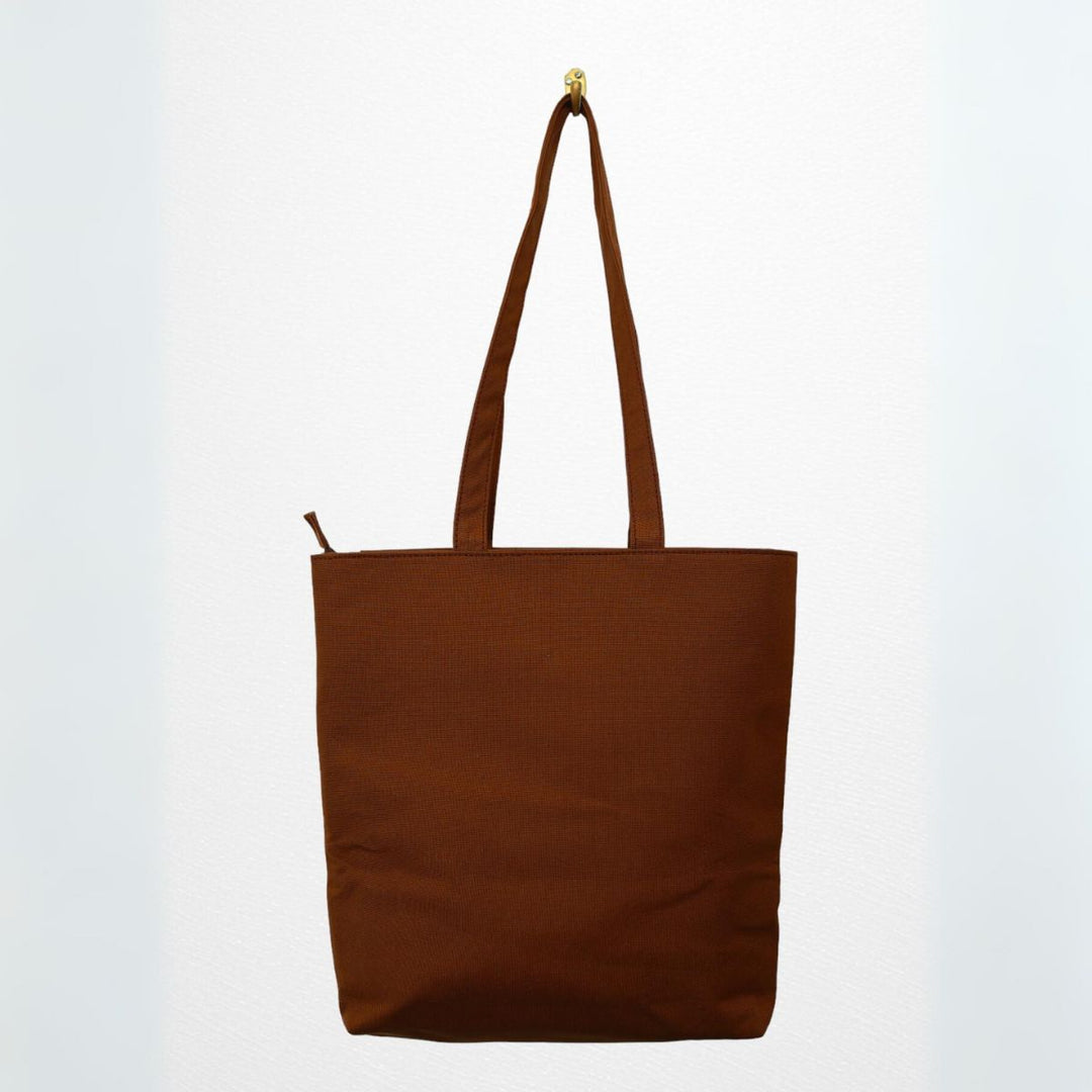 Dual Shade Shopper Tote Bag | Cotton Canvas | Hand-Crafted | Sustainable