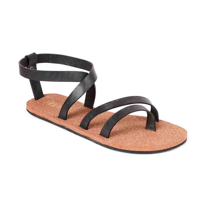 Toe Strap Cork Sandal for Women with Eco-Conscious Attitude | Brown & Black