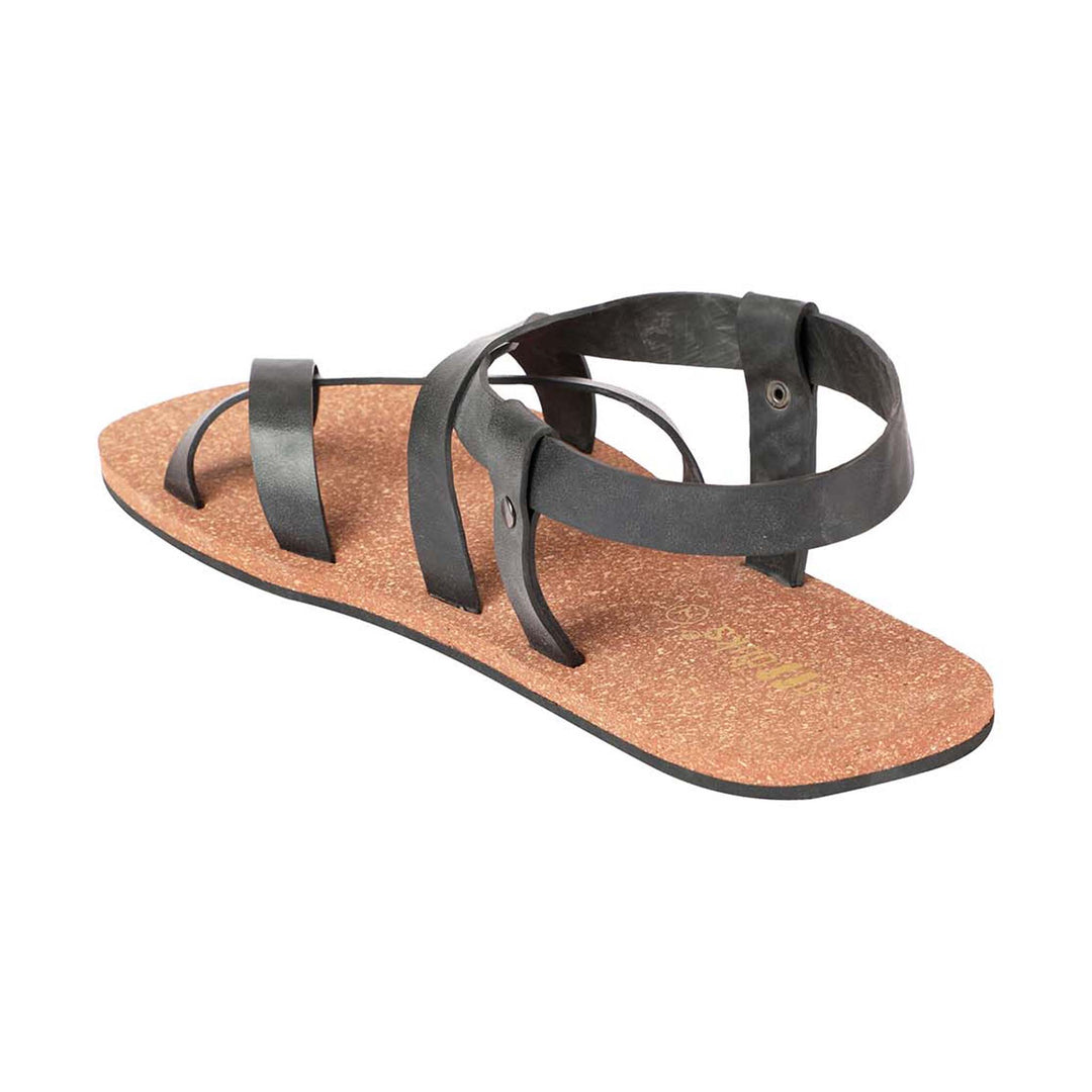 X Cross Slingback Waterproof Cork Brown Sandals | Flats for Men | Vegan