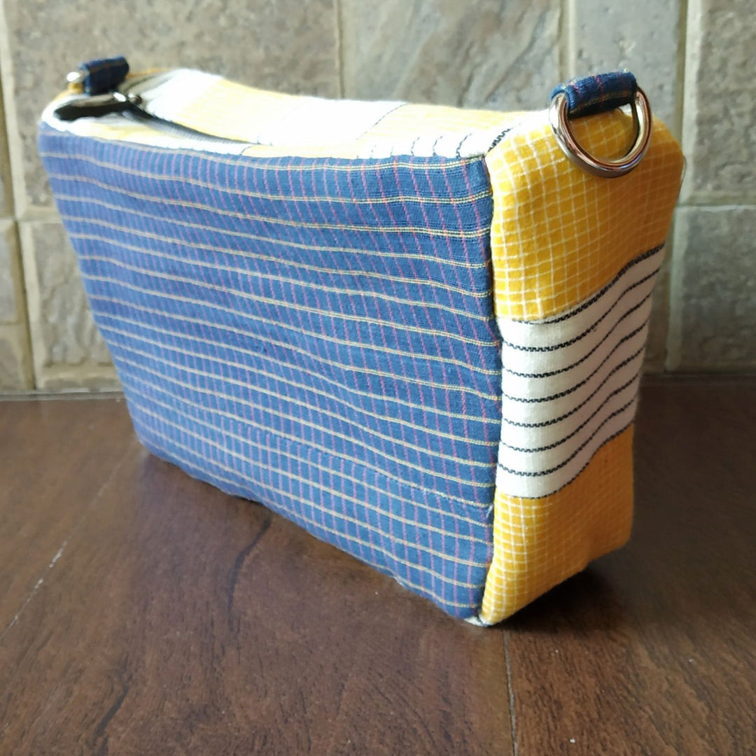 Quirky Blue & Mustard Fanny Pack | Stylish & Functional