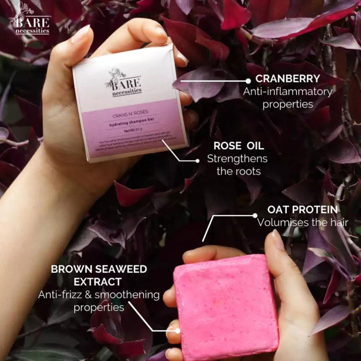 Crans N' Roses Shampoo Bar | Hydrating | Earth-Friendly | 85 GM