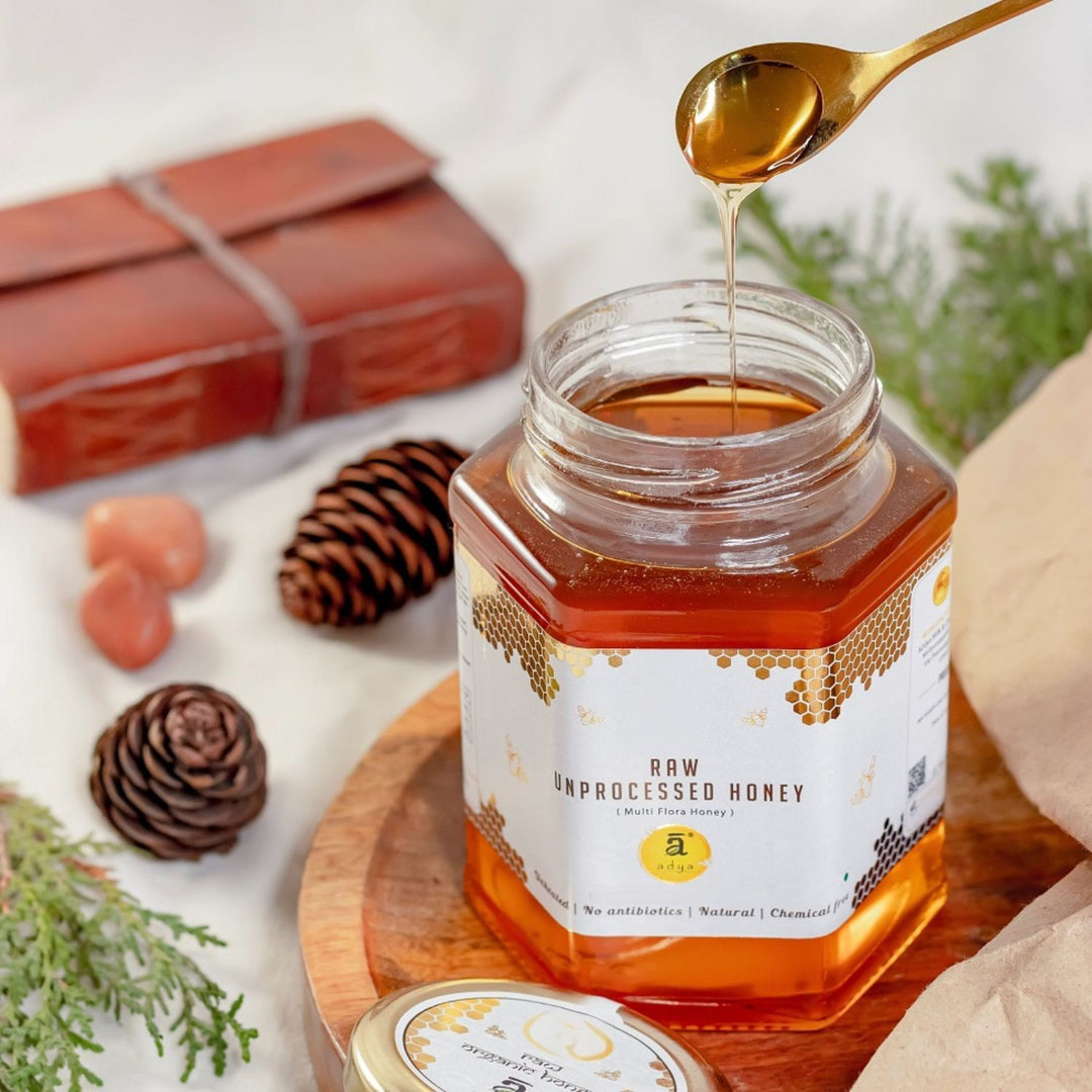 Multi Flora Raw Honey | 100% Pure | Raw & Unprocessed | Preservatives-Free