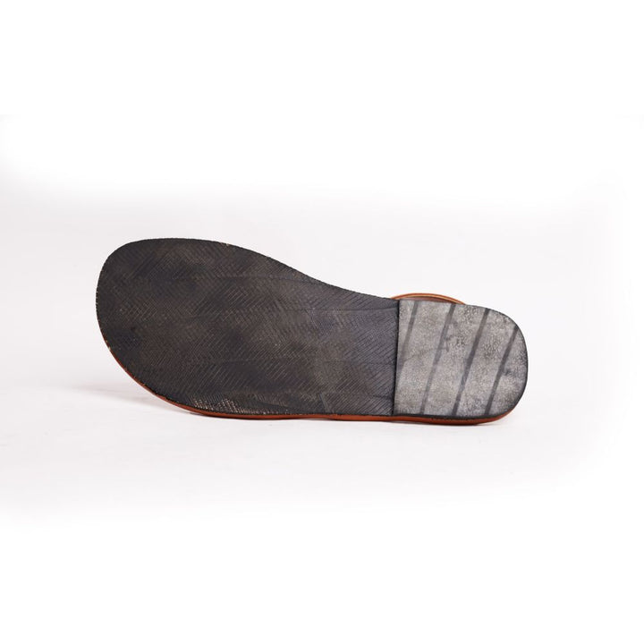 Brown Flat Sandals For Men | Timeless & Versatile Design | Hand-Crafted | Vegan