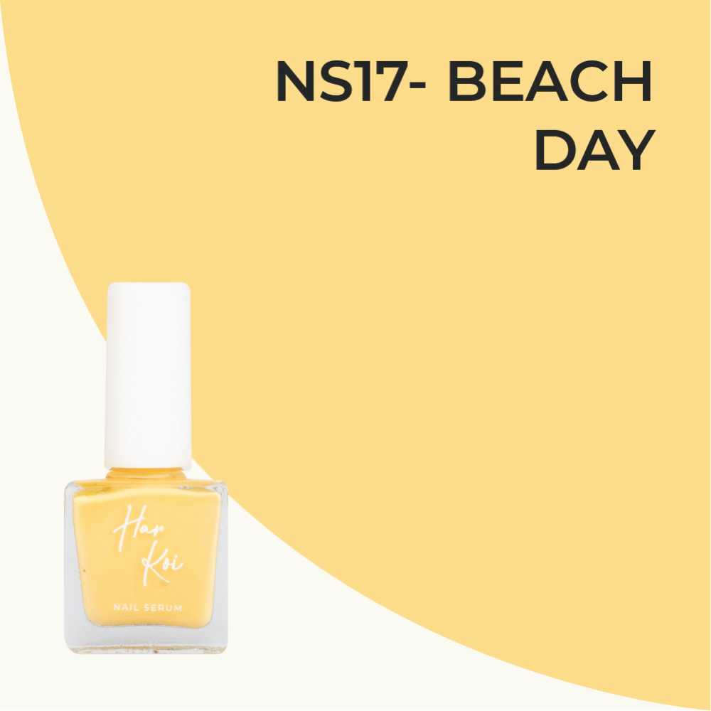 Beach Day Nail Serum | Bright Yellow | Creamy Texture | Hydrating | Vegan | 8 ML