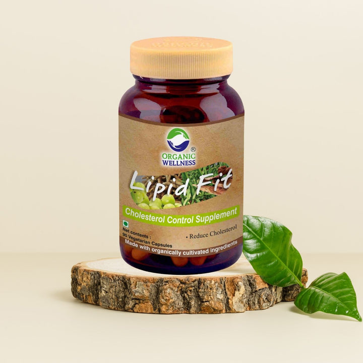 Lipid-Fit Supplements | Certified Organic | 100 % Vegan | Cholesterol Control Supplement | 90 Capsules